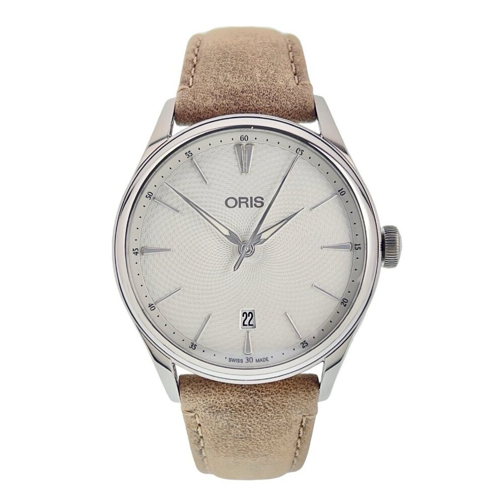 Oris Artelier Date Stainless Steel Cream Dial 40mm Automatic Mens Watch 7721